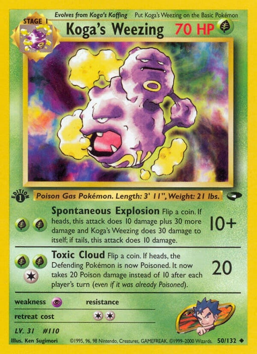 Image for Koga's Weezing (050/132) (Unlimited) [Gym Challenge] - Pokemon