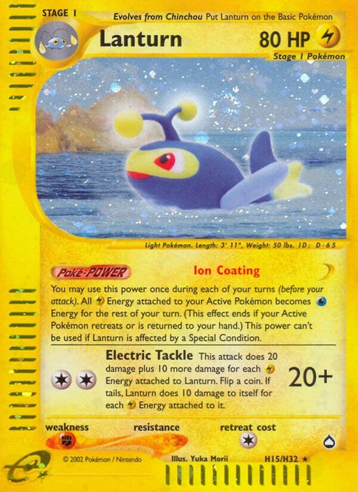 Image for Lanturn (H15) (H15/H32) (Holofoil) [Aquapolis] - Pokemon