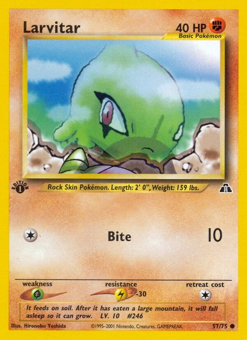 Image for Larvitar (57/75) (1st Edition) [Neo Discovery] - Pokemon