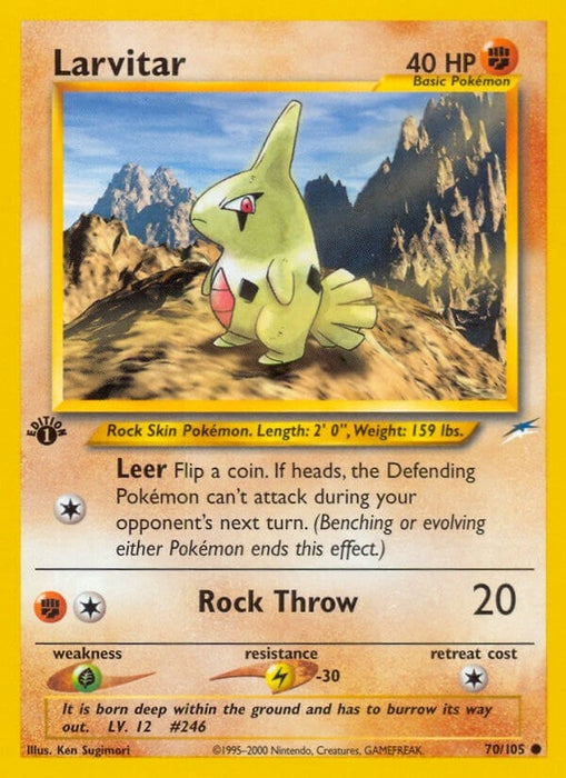 Image for Larvitar (070/105) (Unlimited) [Neo Destiny] - Pokemon