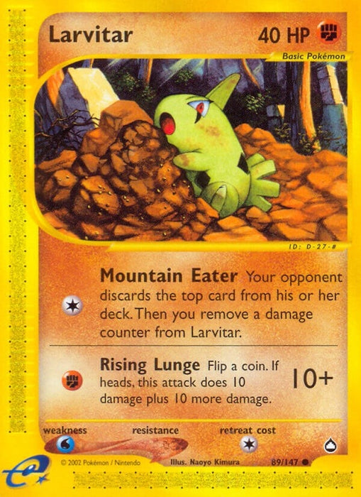 Image for Larvitar (089/147) (Reverse Holofoil) [Aquapolis] - Pokemon