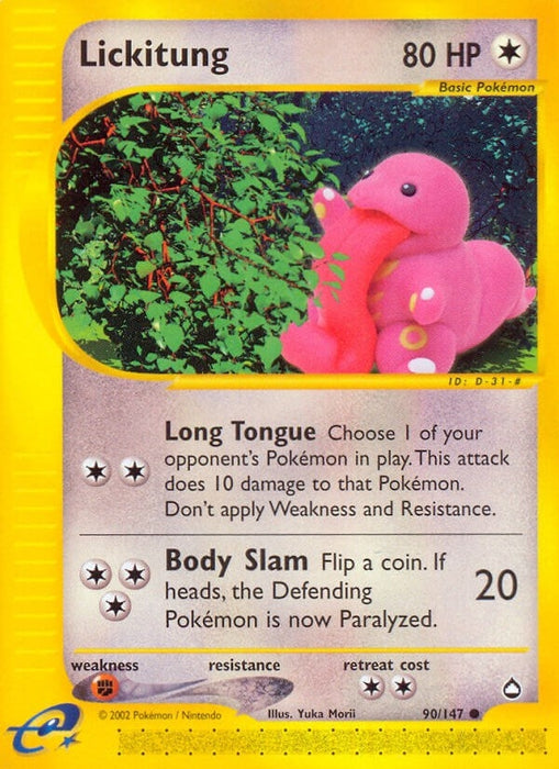 Image for Lickitung (090/147) [Aquapolis] - Pokemon