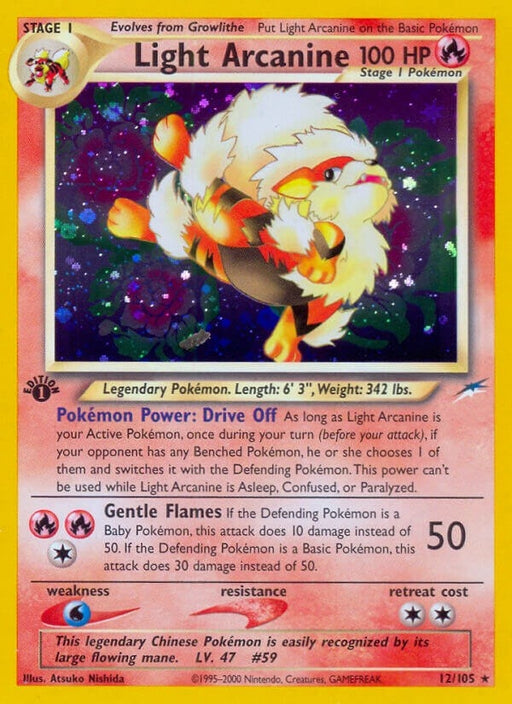 Image for Light Arcanine (012/105) (1st Edition Holofoil) [Neo Destiny] - Pokemon