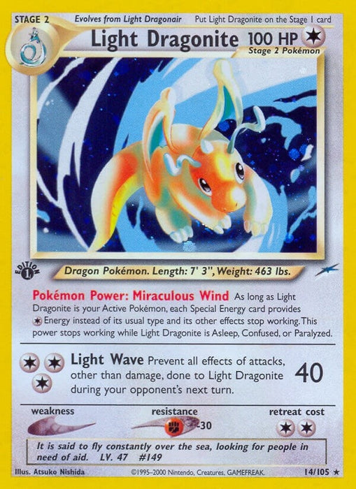 Image for Light Dragonite (014/105) (1st Edition Holofoil) [Neo Destiny] - Pokemon