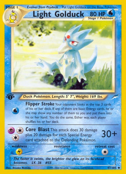 Image for Light Golduck (047/105) (Unlimited) [Neo Destiny] - Pokemon