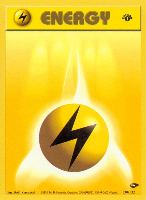 Image for Lightning Energy (130/132) (1st Edition) [Gym Challenge] - Pokemon
