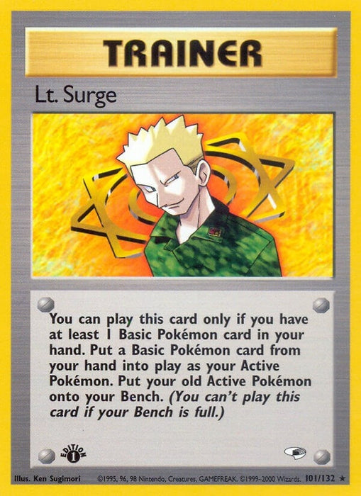 Image for Lt. Surge (101) (101/132) (Unlimited) [Gym Heroes] - Pokemon