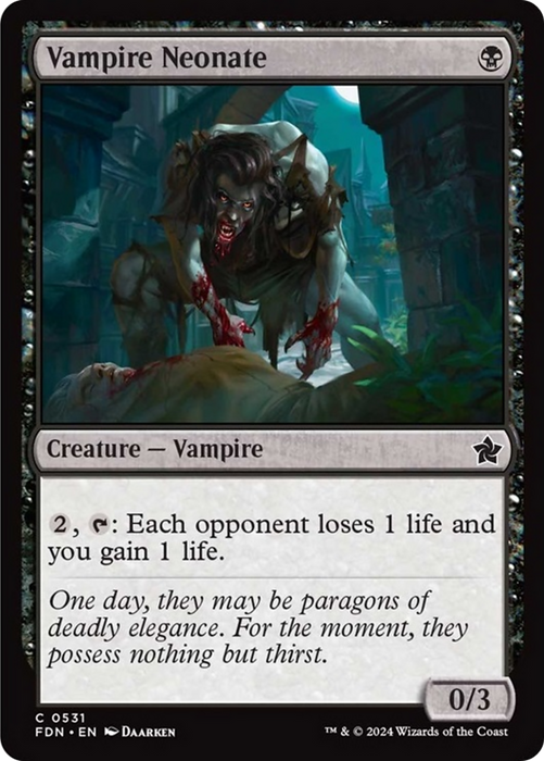 Vampire Neonate [FDN-531] Foil - Foundations