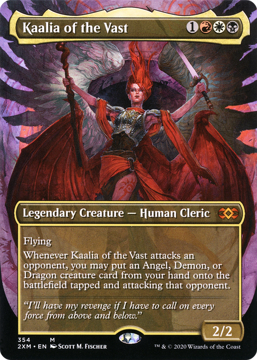 Kaalia of the Vast (Borderless) [2XM-354] Foil - Double Masters