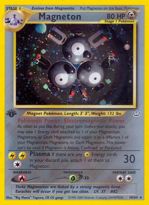Image for Magneton (10/64) (Unlimited Holofoil) [Neo Revelation] - Pokemon