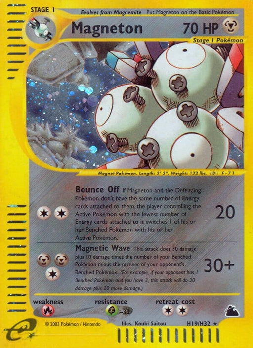 Image for Magneton (H19) (H19/H32) (Holofoil) [Skyridge] - Pokemon