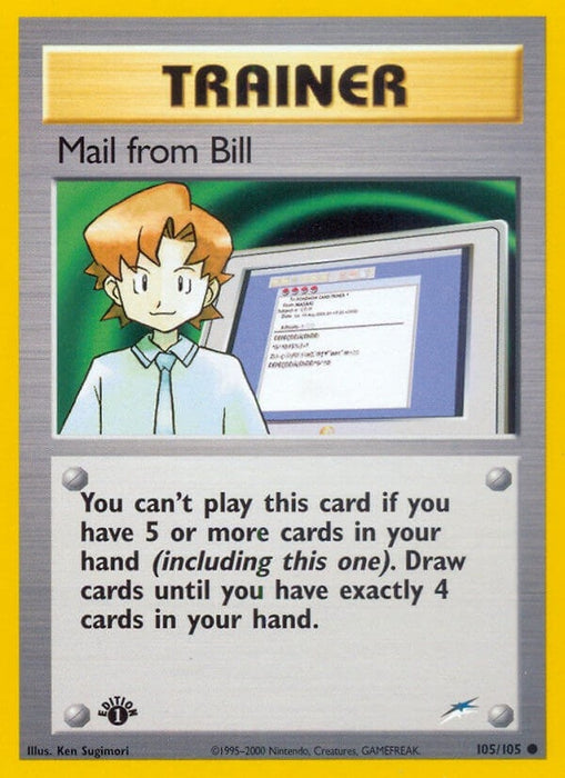Image for Mail from Bill (105/105) (1st Edition) [Neo Destiny] - Pokemon