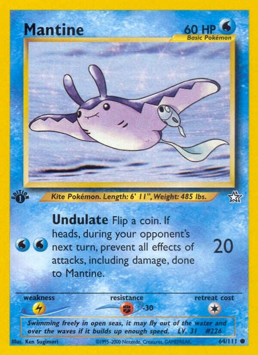Image for Mantine (064/111) (1st Edition) [Neo Genesis] - Pokemon