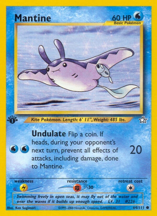 Image for Mantine (064/111) (1st Edition) [Neo Genesis] - Pokemon