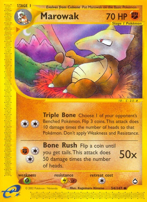 Image for Marowak (054/147) [Aquapolis] - Pokemon