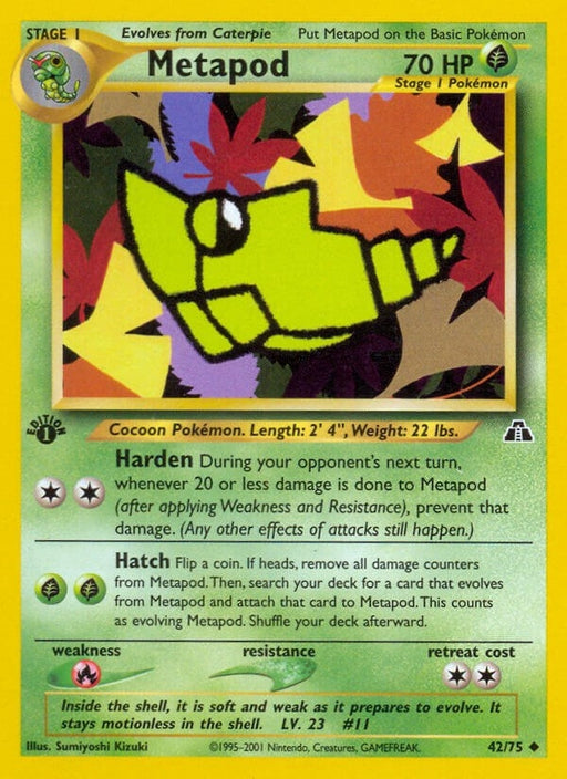Image for Metapod (42/75) (Unlimited) [Neo Discovery] - Pokemon