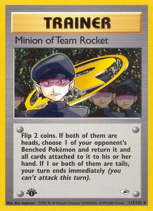 Image for Minion of Team Rocket (113/132) (1st Edition) [Gym Heroes] - Pokemon