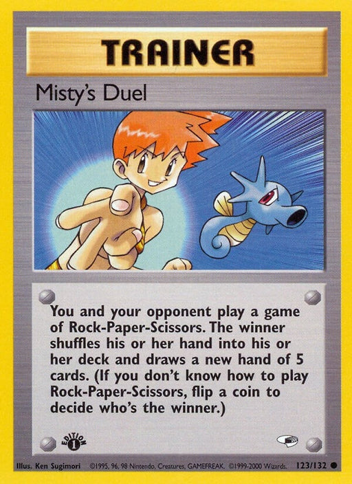 Image for Misty's Duel (123/132) (1st Edition) [Gym Heroes] - Pokemon