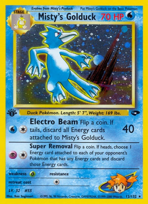 Image for Misty's Golduck (012/132) (1st Edition Holofoil) [Gym Challenge] - Pokemon