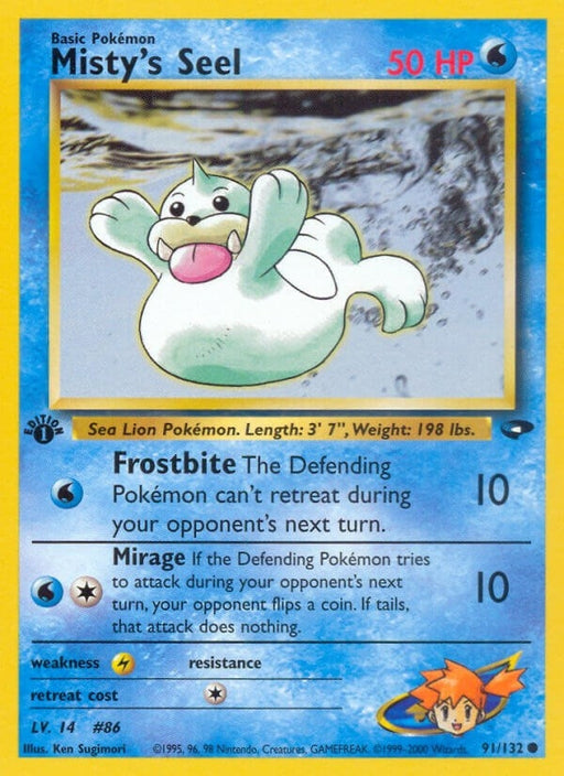 Image for Misty's Seel (091/132) (1st Edition) [Gym Challenge] - Pokemon