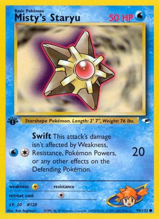 Image for Misty's Staryu (090/132) (1st Edition) [Gym Heroes] - Pokemon