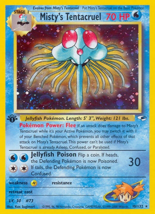 Image for Misty's Tentacruel (010/132) (1st Edition Holofoil) [Gym Heroes] - Pokemon