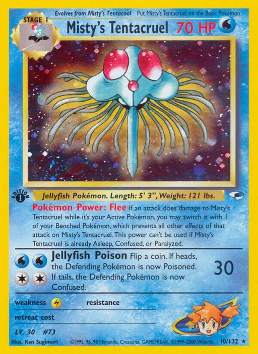 Image for Misty's Tentacruel (010/132) (1st Edition Holofoil) [Gym Heroes] - Pokemon
