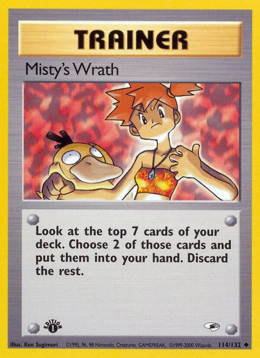 Image for Misty's Wrath (114/132) (1st Edition) [Gym Heroes] - Pokemon