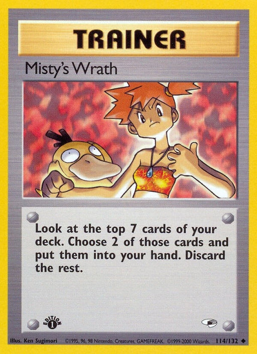 Image for Misty's Wrath (114/132) (1st Edition) [Gym Heroes] - Pokemon