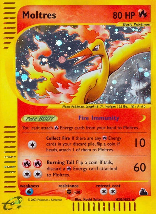 Image for Moltres (H20) (H20/H32) (Holofoil) [Skyridge] - Pokemon