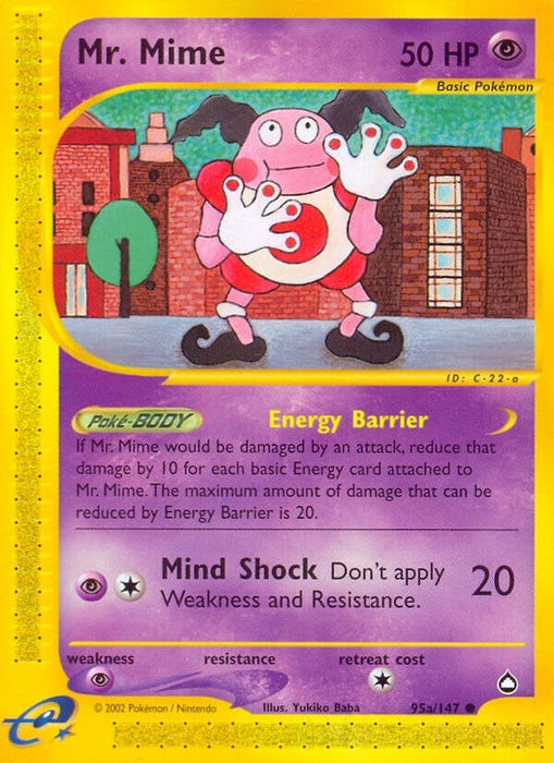 Image for Mr. Mime (95a) (095a/147) (Reverse Holofoil) [Aquapolis] - Pokemon