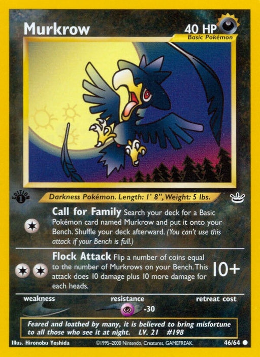 Image for Murkrow (46/64) (1st Edition) [Neo Revelation] - Pokemon
