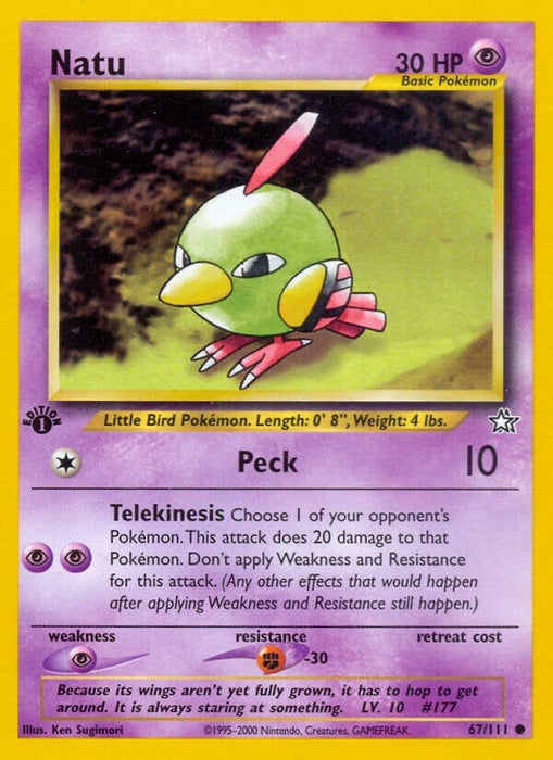 Image for Natu (067/111) (Unlimited) [Neo Genesis] - Pokemon