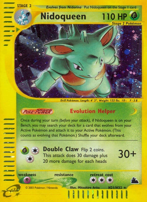 Image for Nidoqueen (H21) (H21/H32) (Holofoil) [Skyridge] - Pokemon