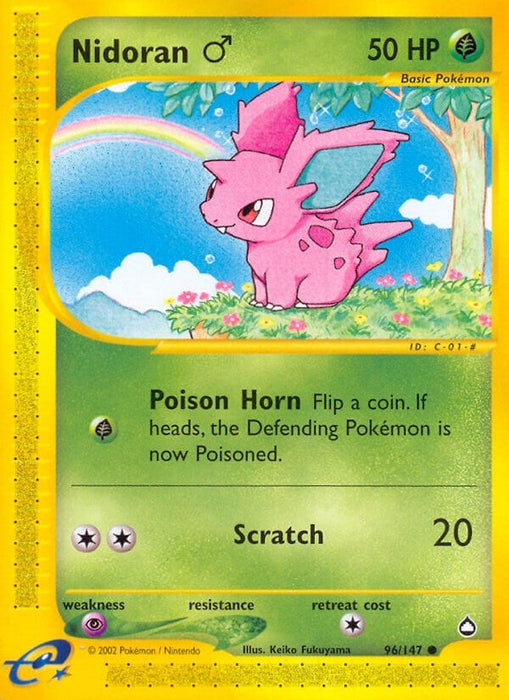 Image for Nidoran M (096/147) [Aquapolis] - Pokemon