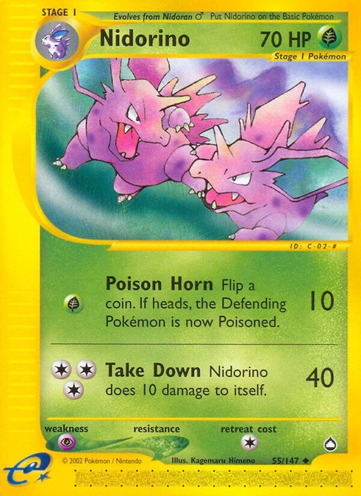Image for Nidorino (055/147) [Aquapolis] - Pokemon