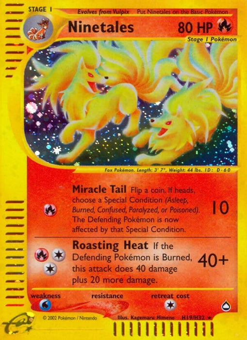 Image for Ninetales (H19) (H19/H32) (Holofoil) [Aquapolis] - Pokemon