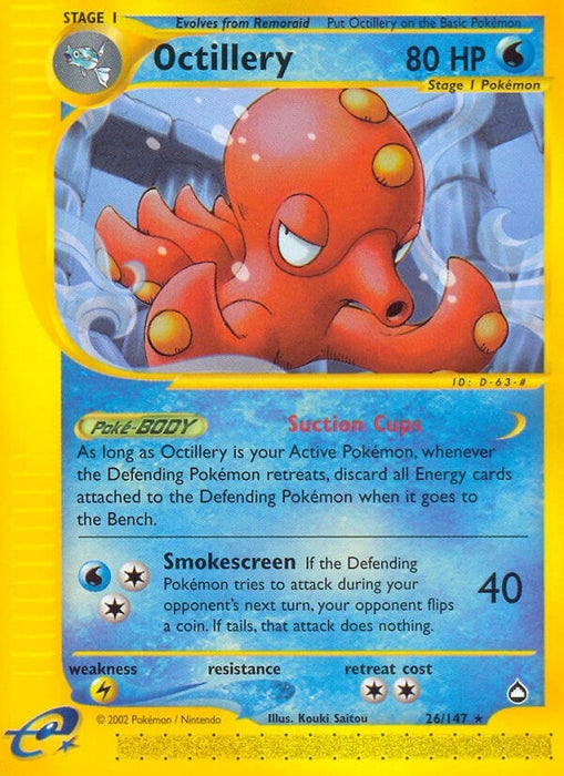 Image for Octillery (026/147) (Reverse Holofoil) [Aquapolis] - Pokemon