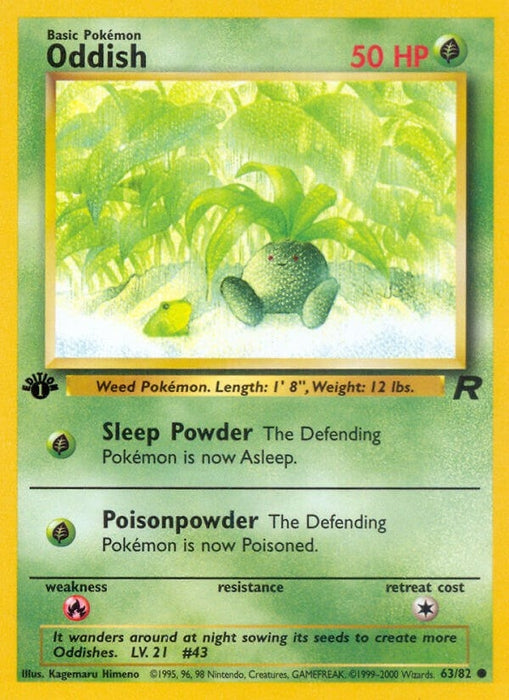 Image for Oddish (63/82) (1st Edition) [Team Rocket] - Pokemon