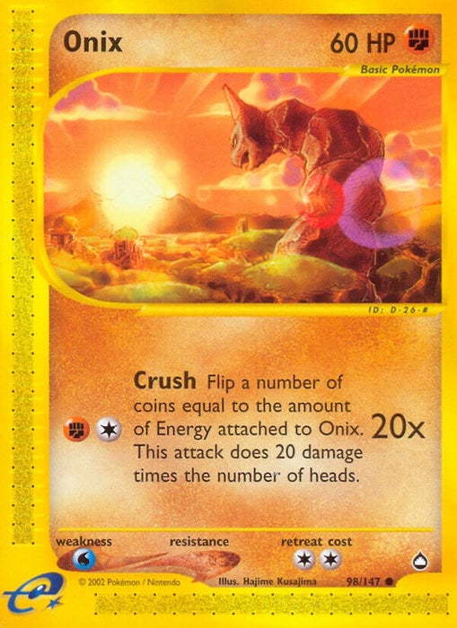 Image for Onix (098/147) [Aquapolis] - Pokemon