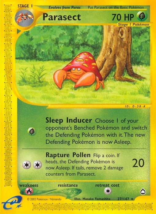 Image for Parasect (027/147) [Aquapolis] - Pokemon