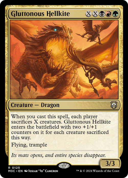 Gluttonous Hellkite [M3C-125] - Modern Horizons 3 Commander