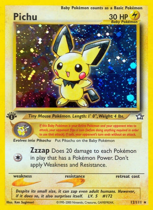 Image for Pichu (012/111) (1st Edition Holofoil) [Neo Genesis] - Pokemon