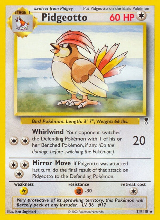 Image for Pidgeotto (034/110) (Reverse Holofoil) [Legendary Collection] - Pokemon