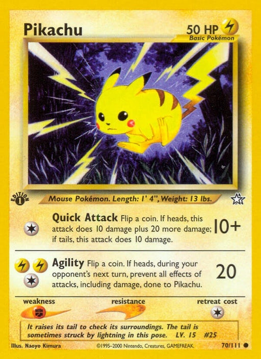 Image for Pikachu (070/111) (Unlimited) [Neo Genesis] - Pokemon