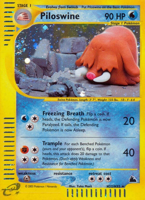 Image for Piloswine (H22) (H22/H32) (Holofoil) [Skyridge] - Pokemon