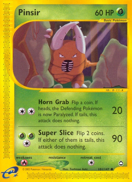 Image for Pinsir (101/147) (Reverse Holofoil) [Aquapolis] - Pokemon