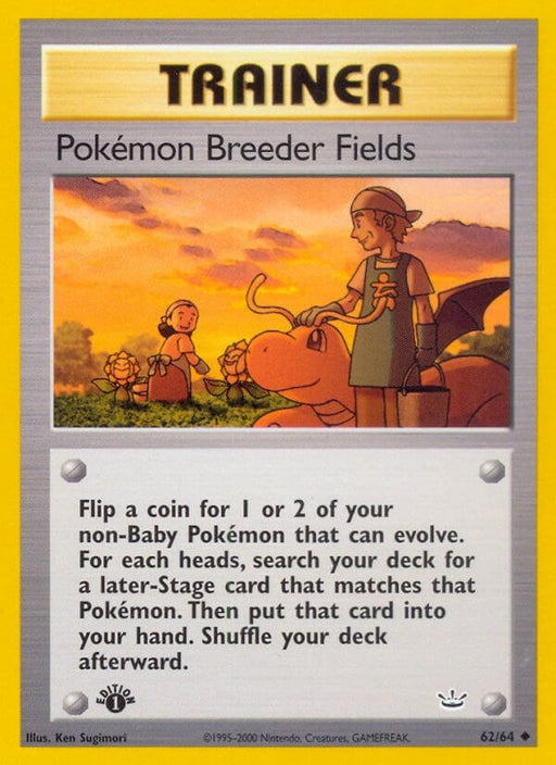 Image for Pokemon Breeder Fields (62/64) (1st Edition) [Neo Revelation] - Pokemon