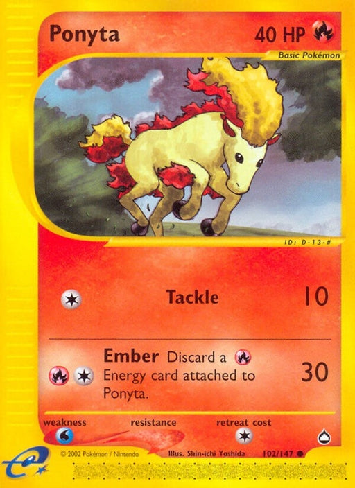 Image for Ponyta (102/147) [Aquapolis] - Pokemon