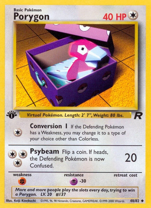Image for Porygon (48/82) (Unlimited) [Team Rocket] - Pokemon